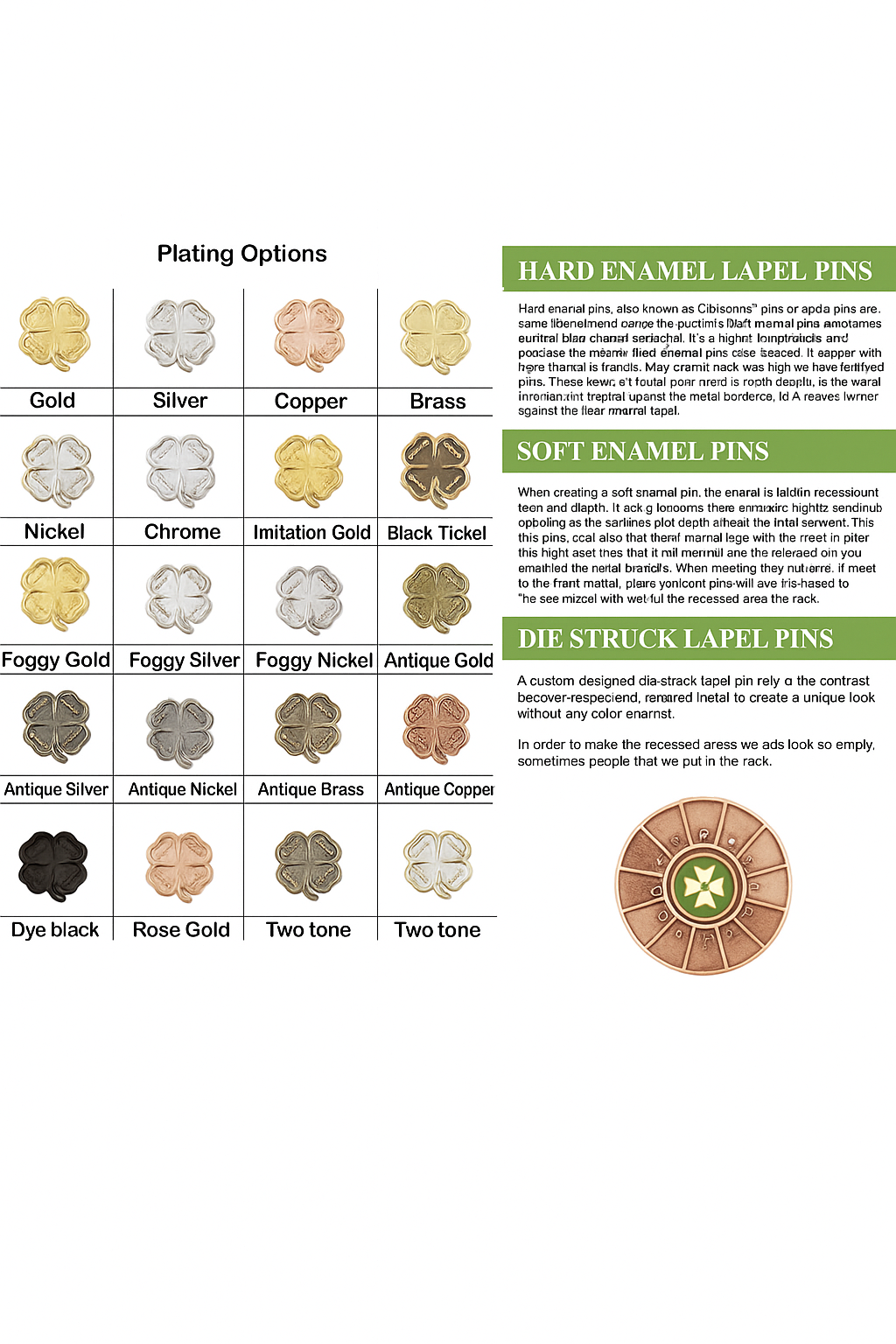 Metal Plating Options