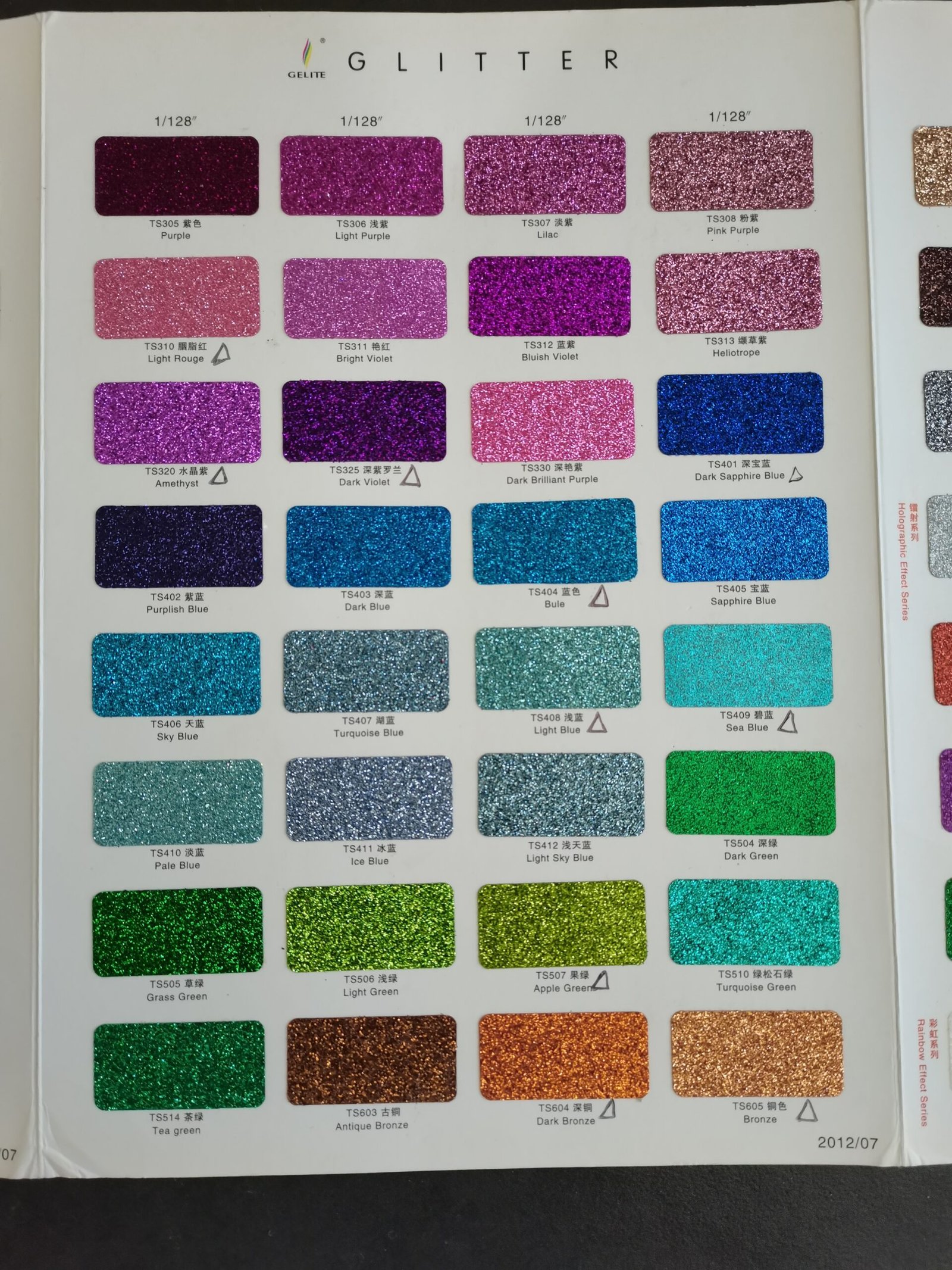 Paint Finishes - Glitter Options