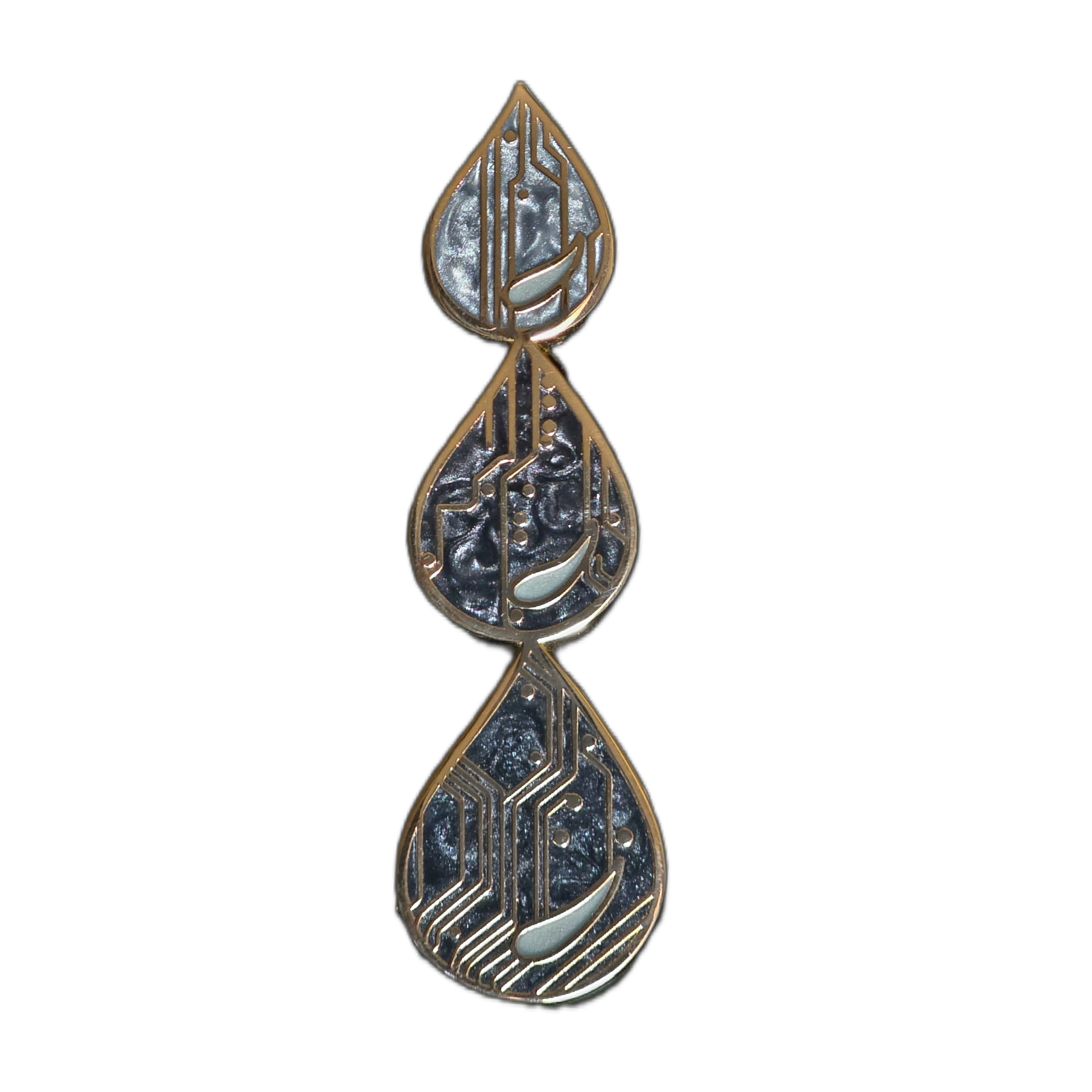 OG Drips Zipper Pull 3 OG Drips enamel zipper pull, the original ZipDrip design, colorway 3